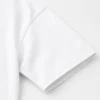 drop shoulder white t shirt