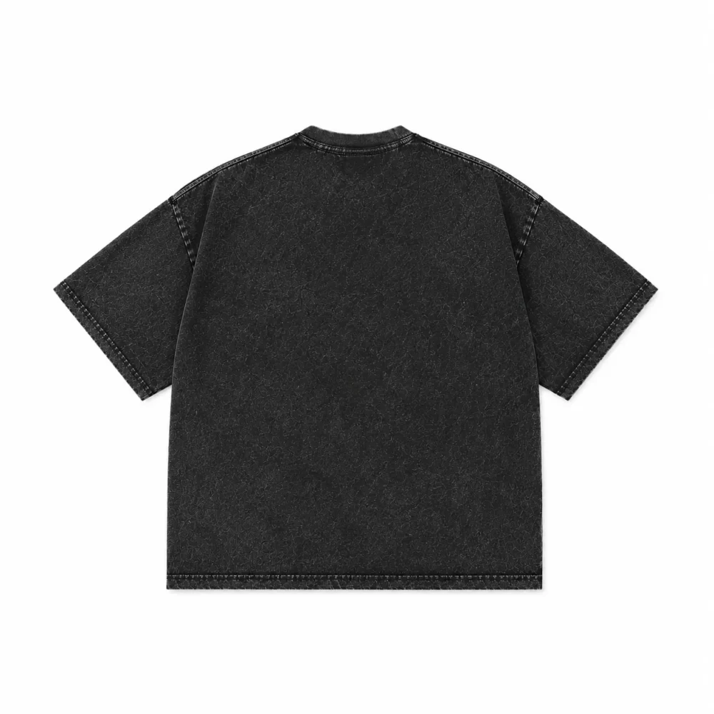 washed black oversized t shirt