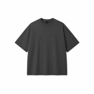 charcoal-oversized-heavyweight-tshirt-front-view charcoal oversized heavyweight t shirt manufacturer