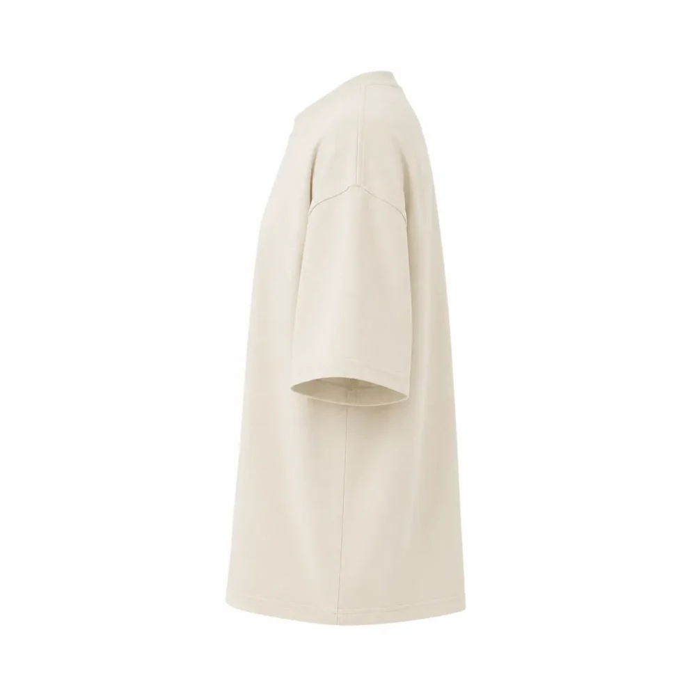 cream-boxy-fit-oversized-tshirt-side-view cream boxy fit oversized heavyweight t shirt side view