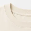 cream-ribbed-collar-streetwear-tshirt-closeup cream oversized heavyweight t shirt ribbed collar close up