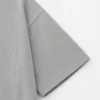 Closeup Sleeve Stitching of Grey Oversized Heavyweight Streetwear T Shirt