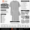 Custom Grey Oversized Heavyweight T Shirt Manufacturing Services Private Label Streetwear Apparel