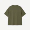 Custom Olive Oversized Heavyweight T Shirt Manufacturer | Streetwear Boxy Fit Tee