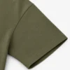 Olive Oversized Streetwear T Shirt Sleeve Stitching