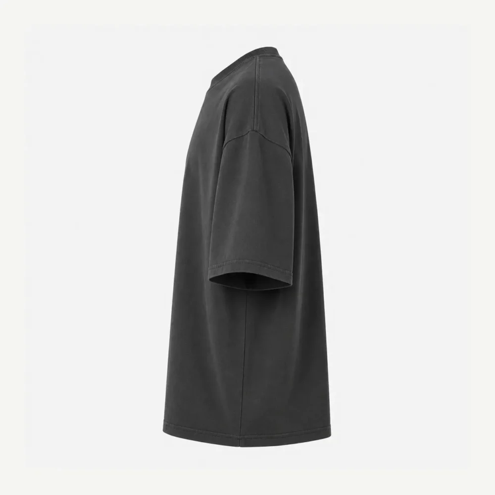 washed charcoal oversized heavyweight t shirt
