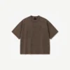 private label vintage wash t shirt vintage brown oversized heavyweight t shirt manufacturer