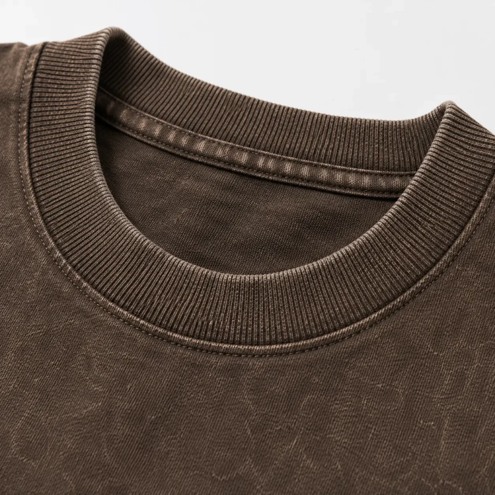 vintage brown oversized heavyweight t shirt manufacturer 1 acid wash oversized streetwear tee