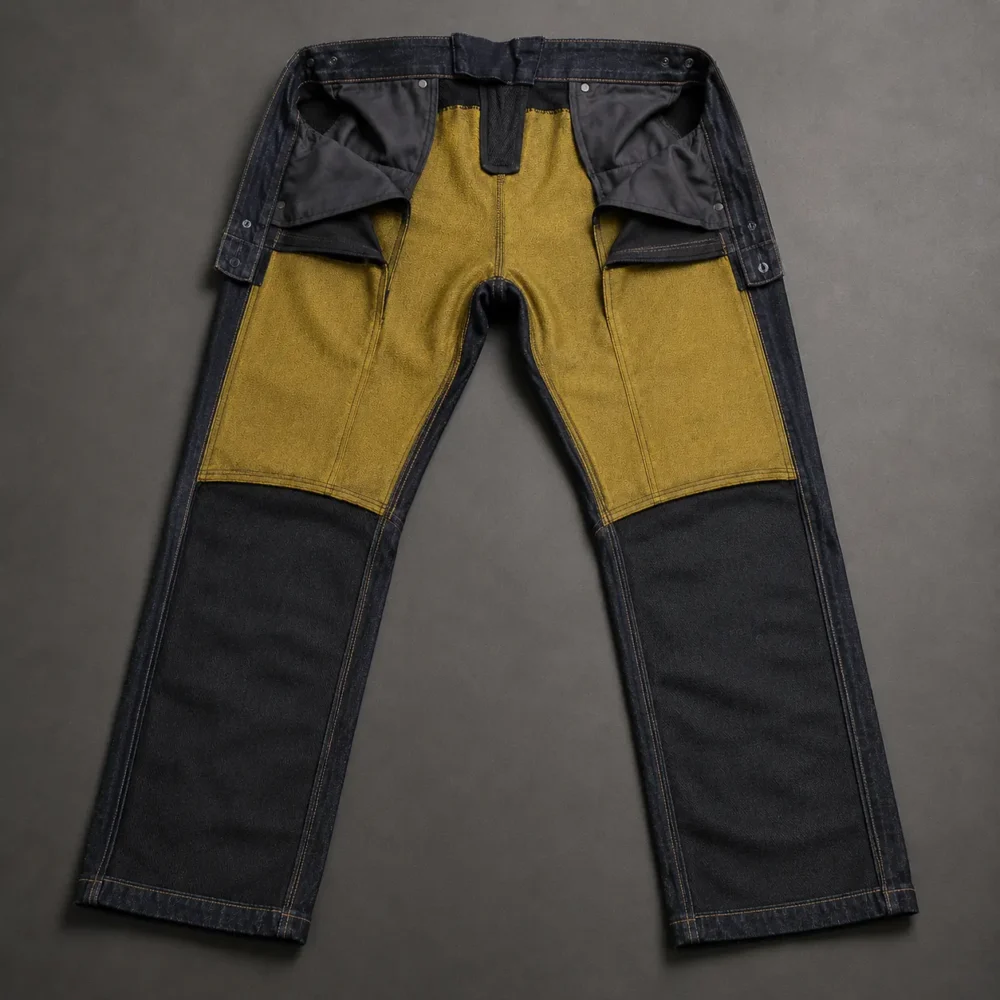aramid lined motorcycle jeans interior