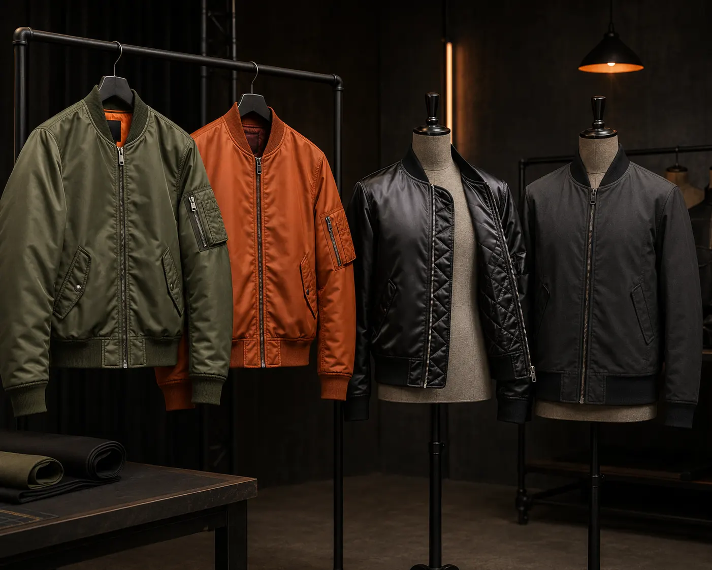 Custom bomber jacket manufacturing