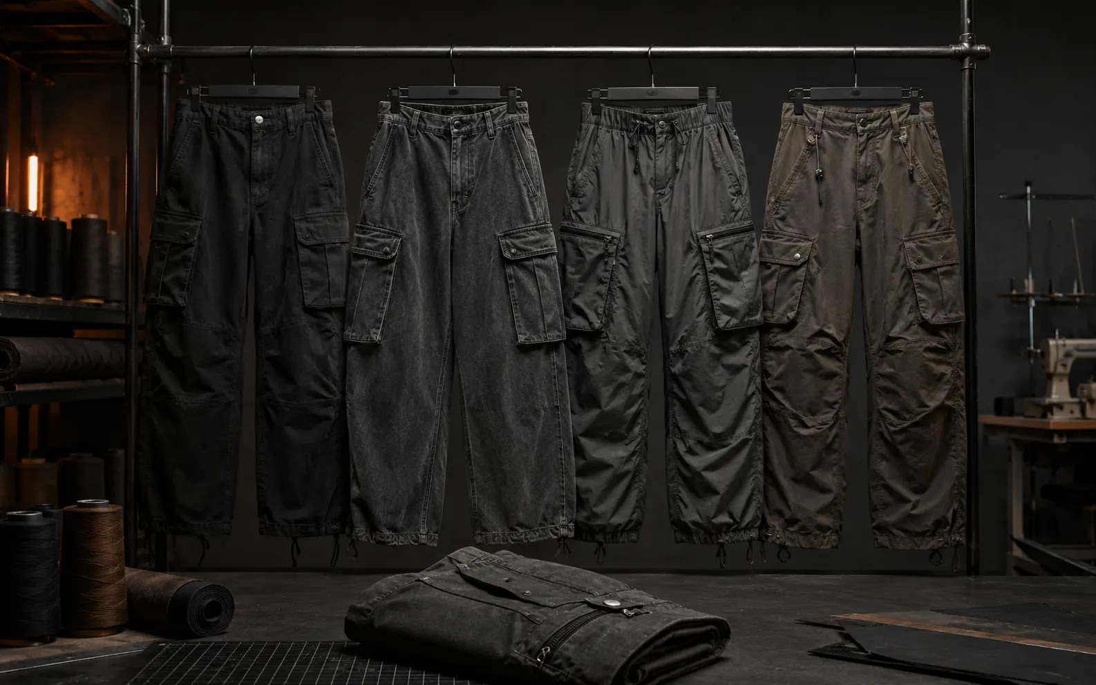 Custom streetwear cargo pants manufacturing