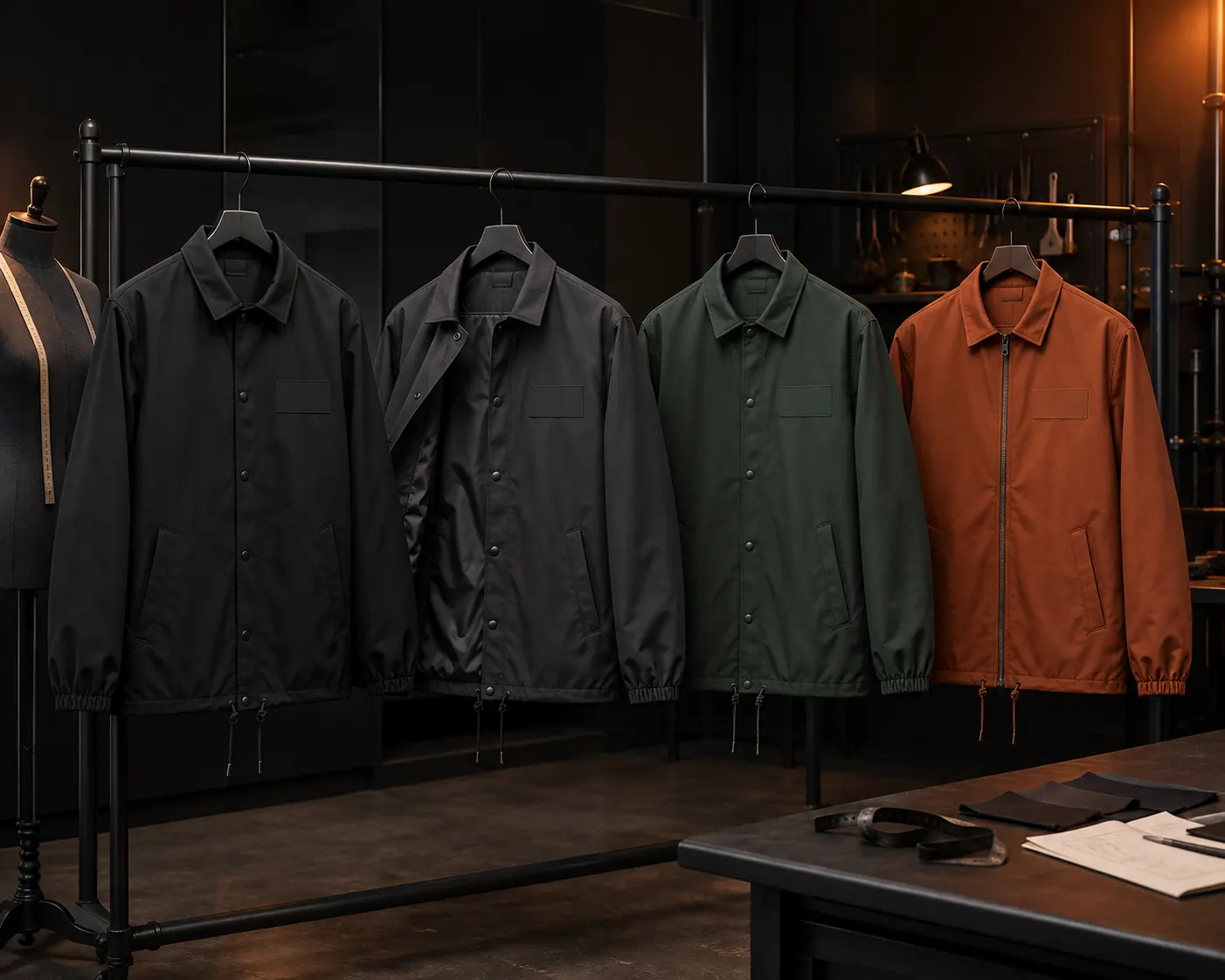 Custom coach jacket manufacturing