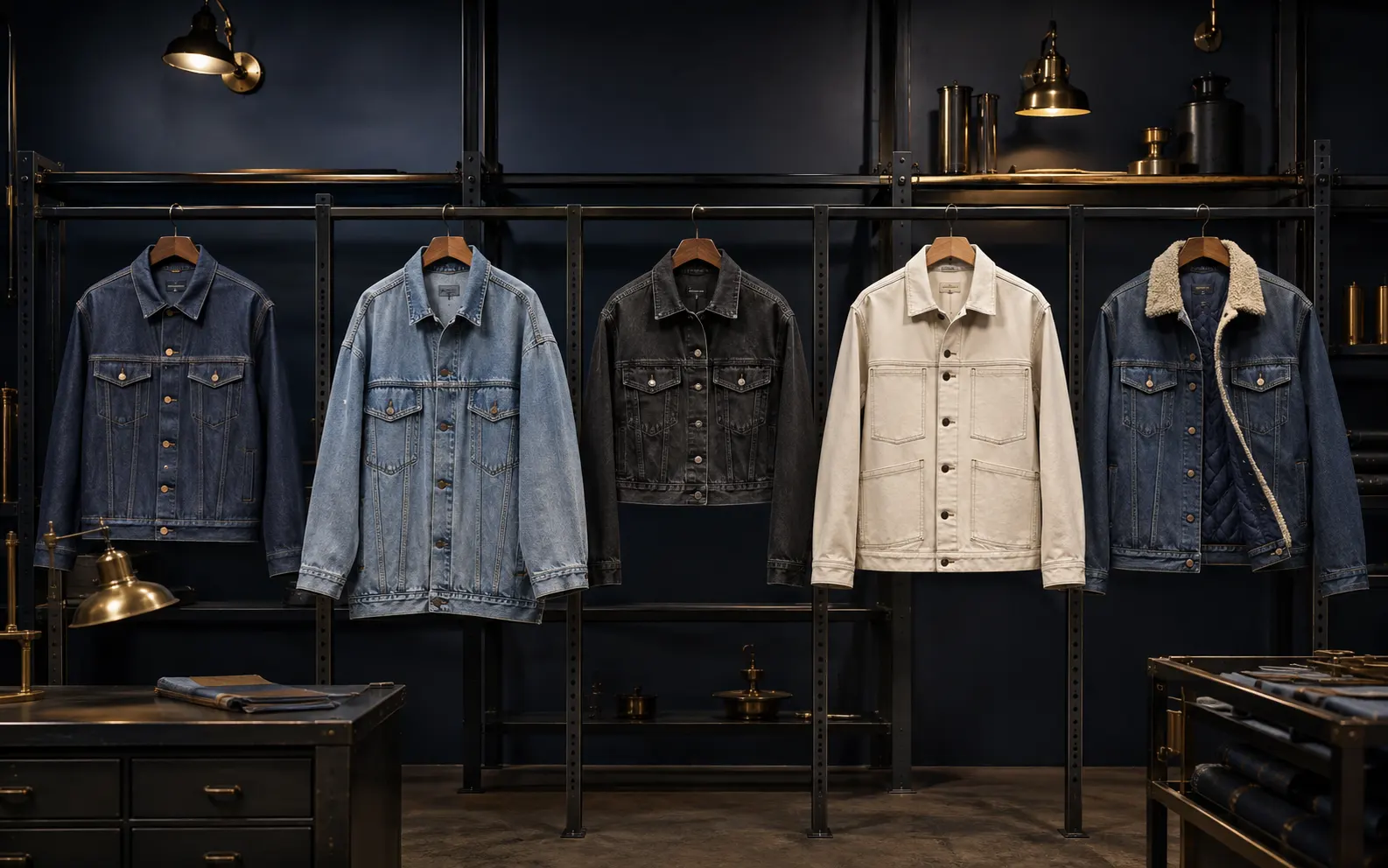 Custom denim jacket manufacturing