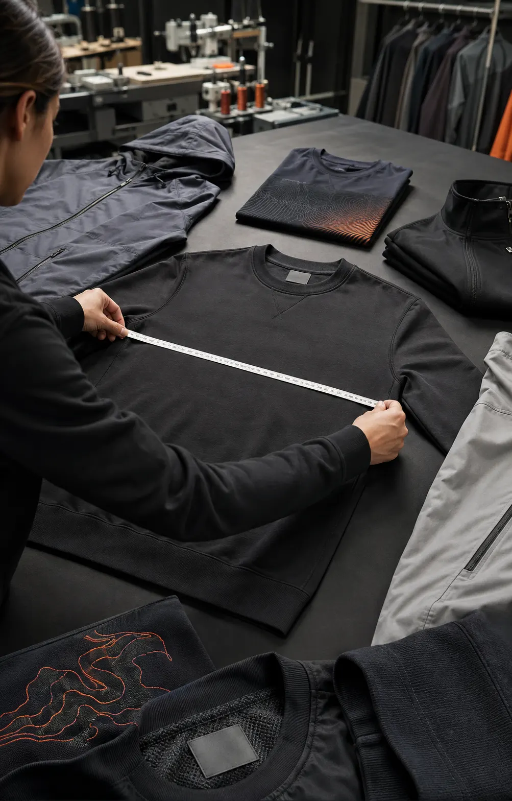 Custom garment quality-control and measurement inspection