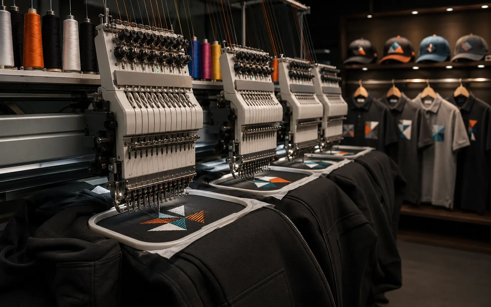Professional custom machine embroidery