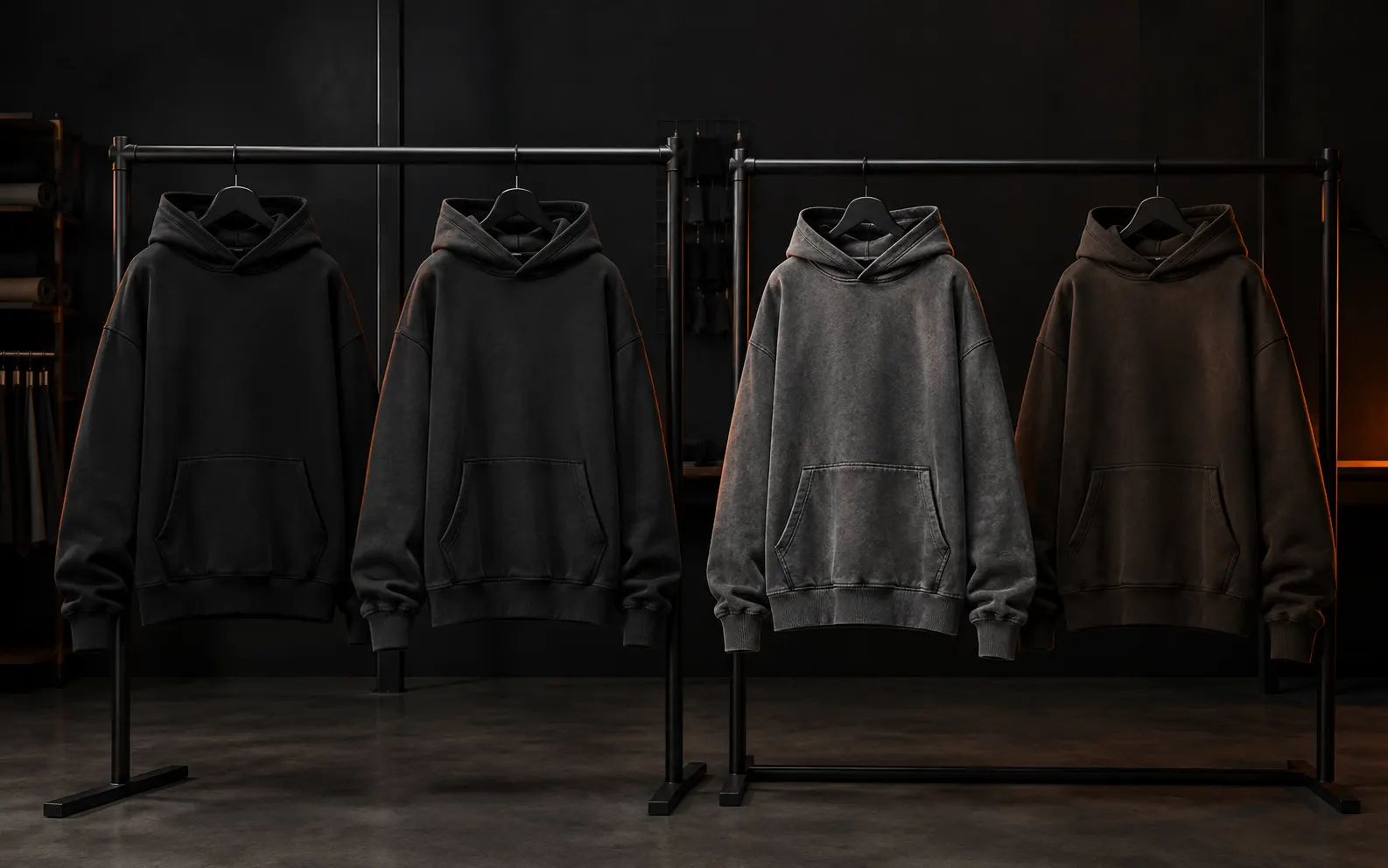 Custom oversized heavyweight hoodies