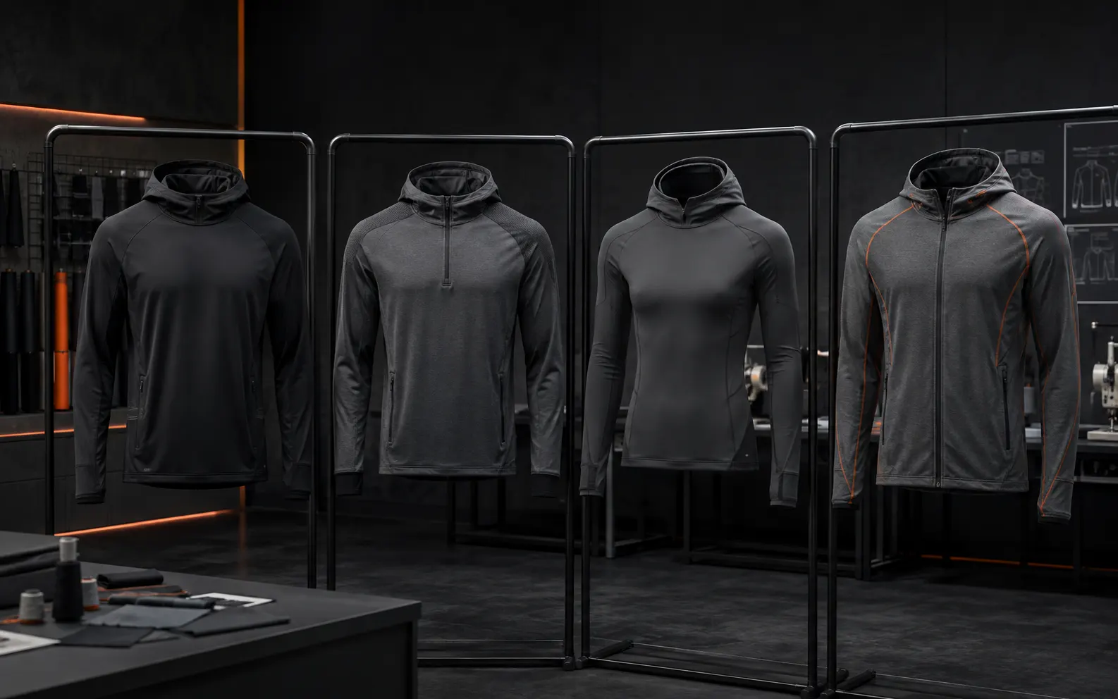 Custom performance hoodies