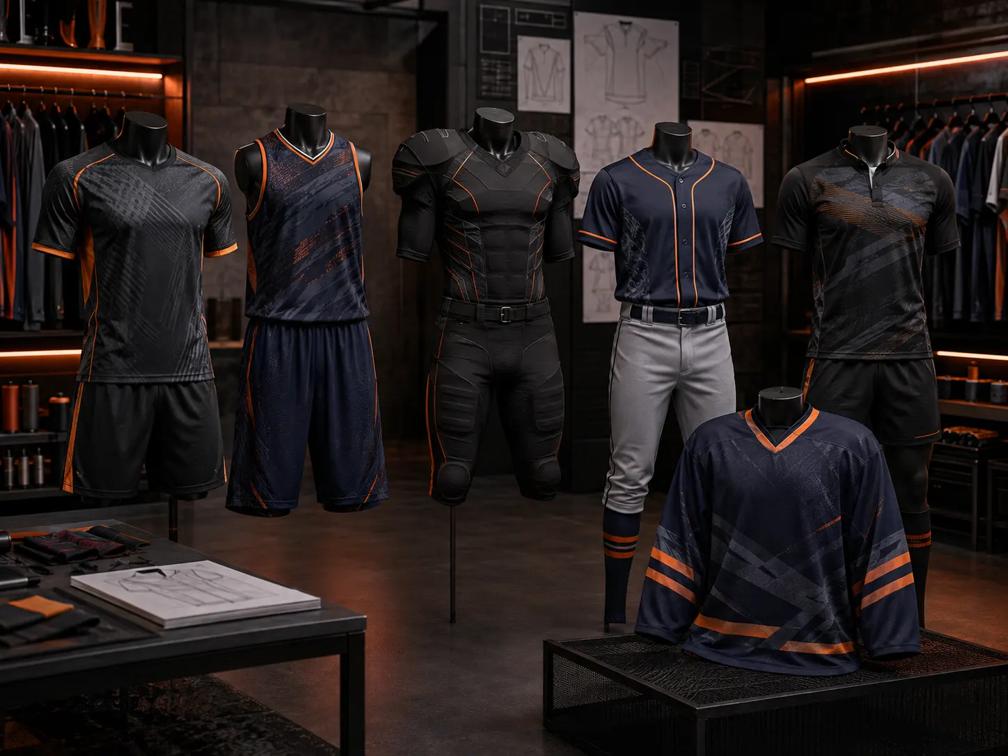 Custom sportswear and team uniform manufacturing