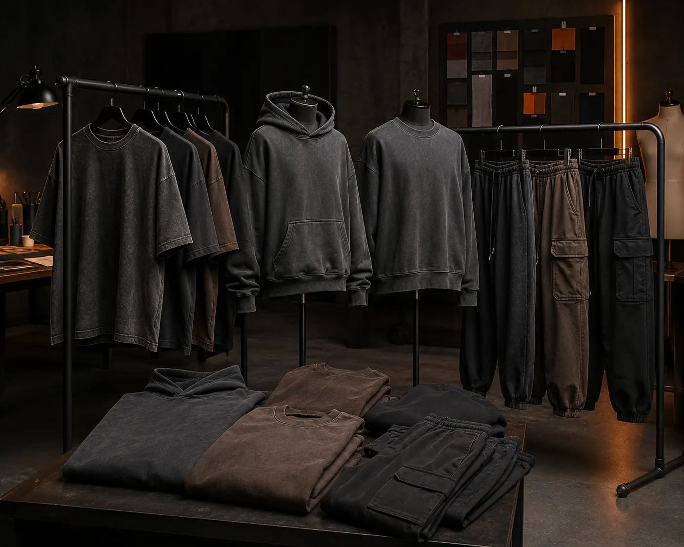 Custom streetwear manufacturing services for clothing brands