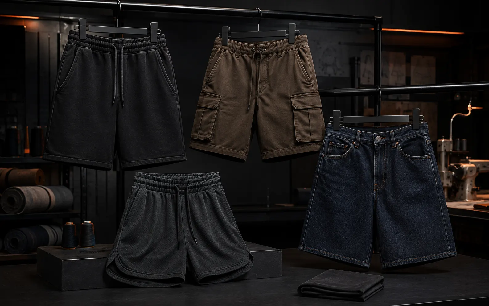 Custom streetwear shorts manufacturing