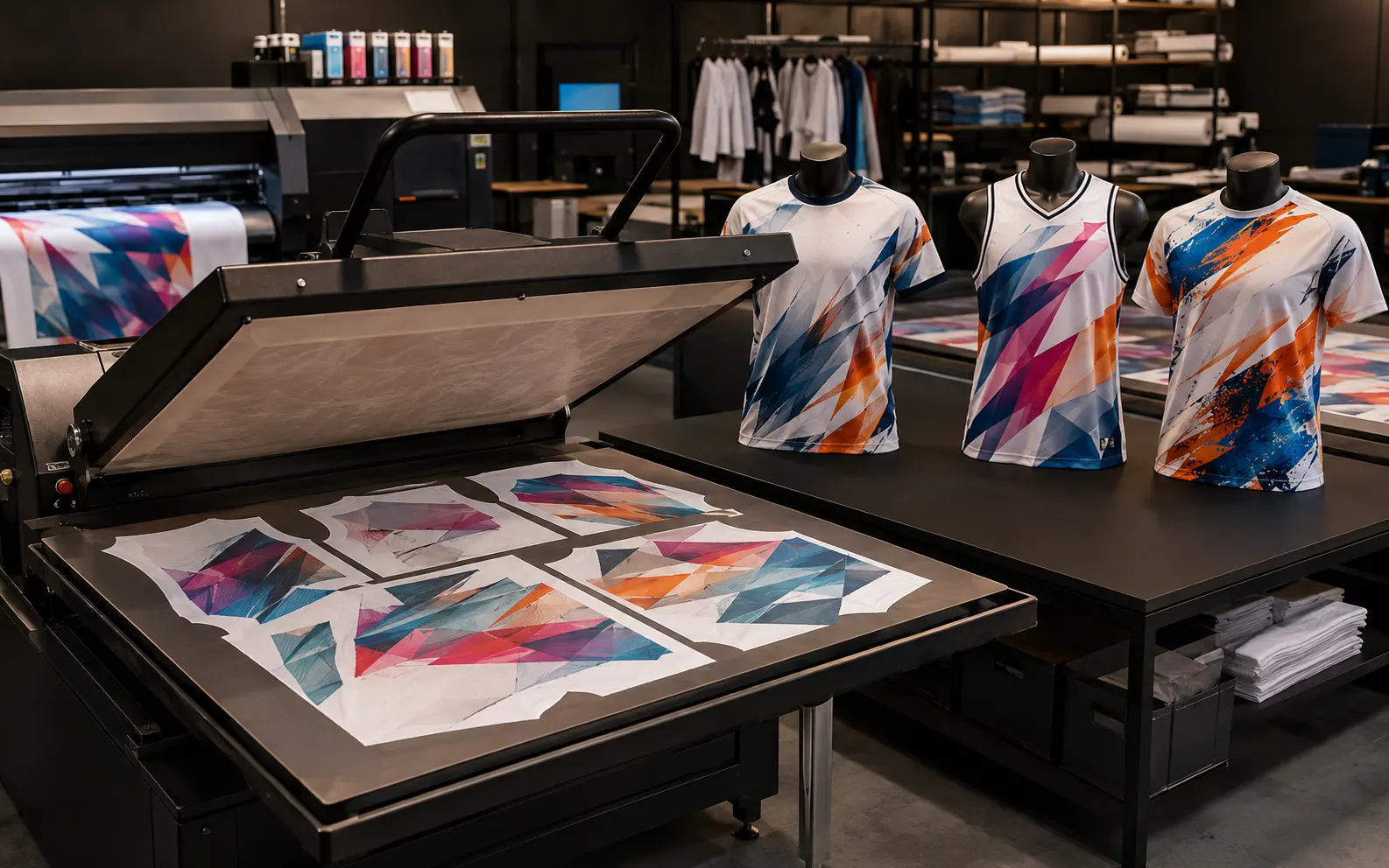 Sublimation printing for custom sportswear