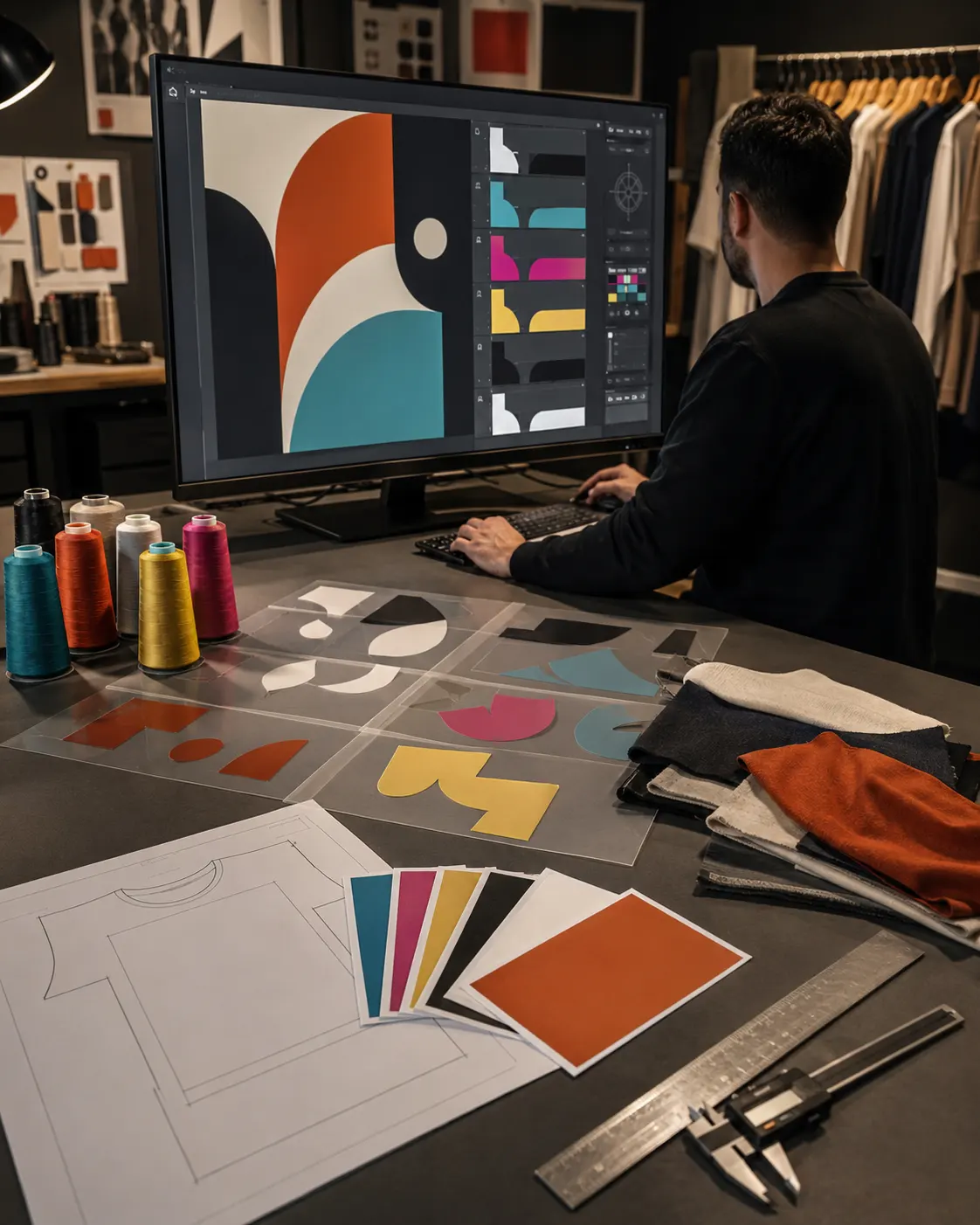 Garment printing artwork preparation and colour matching