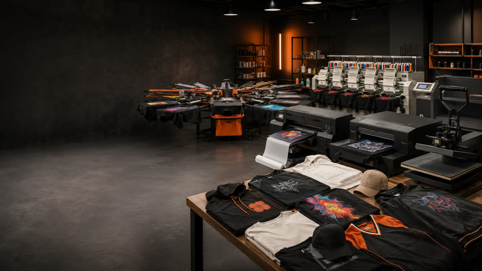 Garment printing and embroidery services for clothing brands