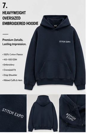 Heavyweight Oversized Embroidered Hoodie