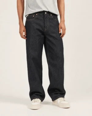 14-oz-heavyweight-baggy-selvedge-jeans-front 14 oz heavyweight baggy selvedge jeans front view