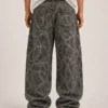 all-over-printed-baggy-jeans-back All over printed baggy jeans back view