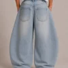 balloon-fit-denim-jeans-back Balloon fit denim jeans back view