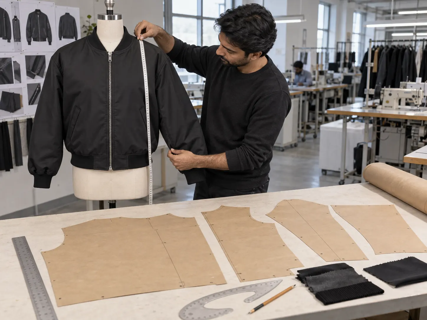 Bomber jacket pattern development and fit comparison