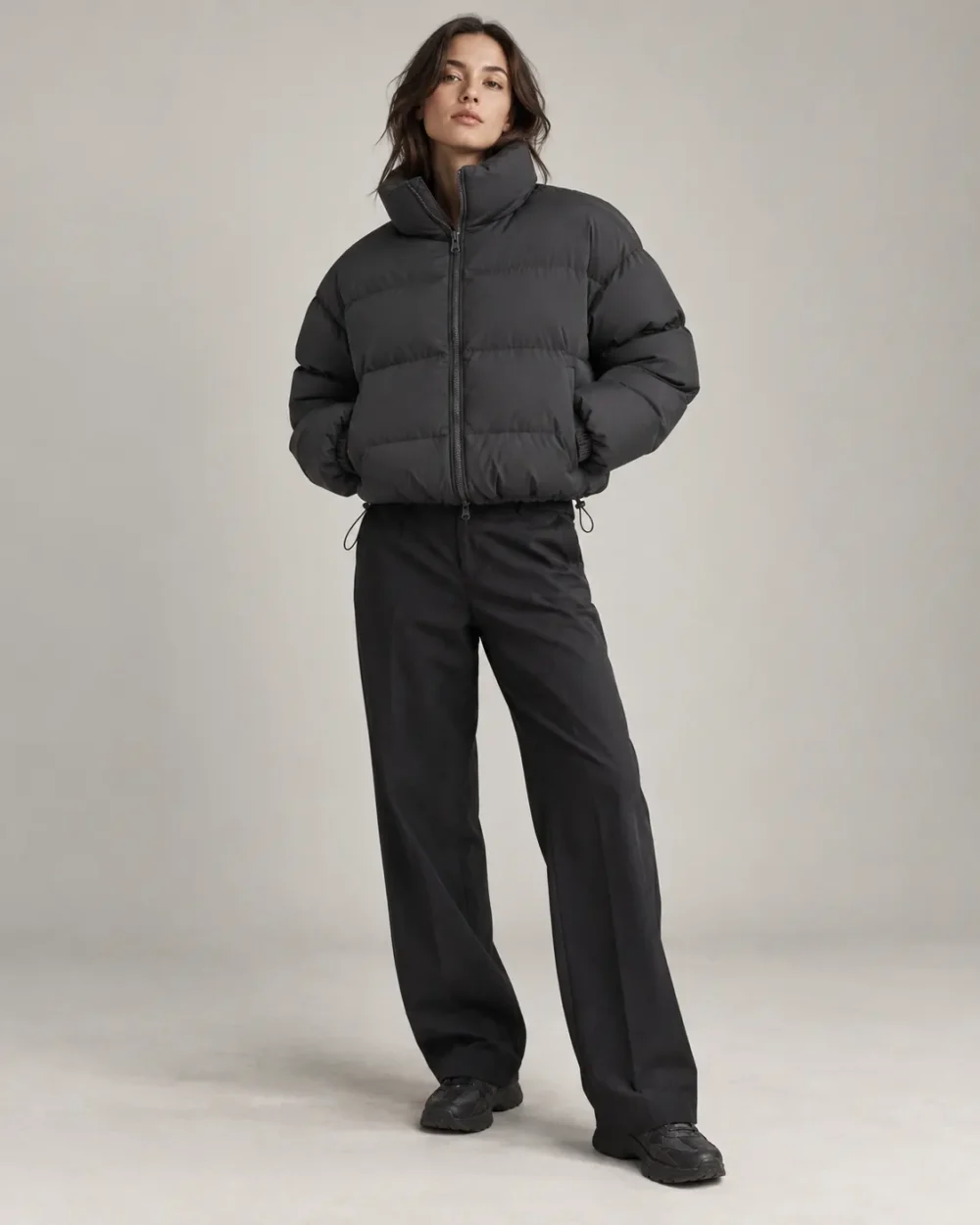 cropped-boxy-puffer-jacket-front Cropped boxy puffer jacket front view