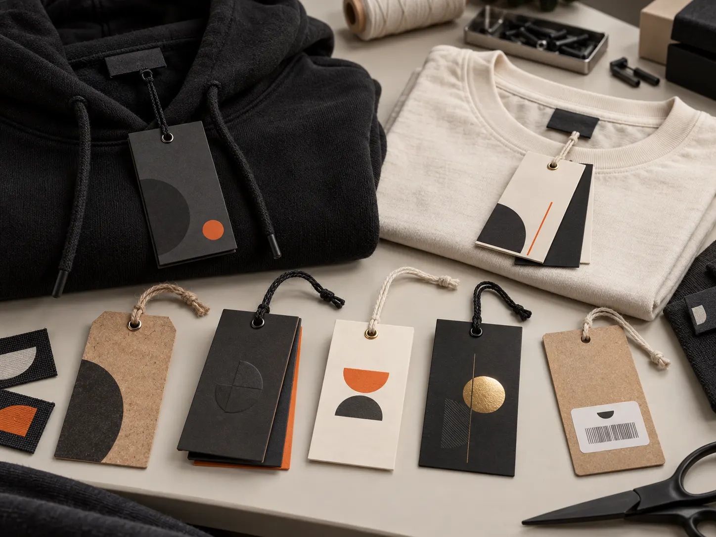 Custom clothing hang tags for private label garments