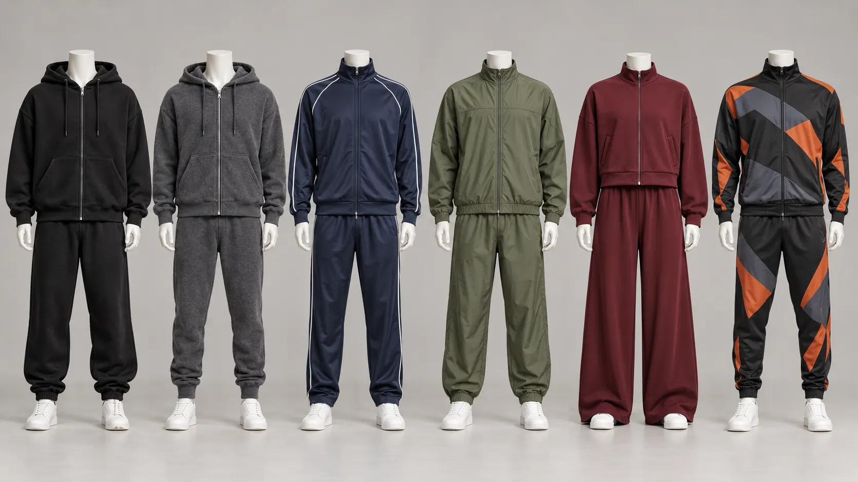 Custom streetwear sports fleece French terry tricot sublimated and team tracksuit styles