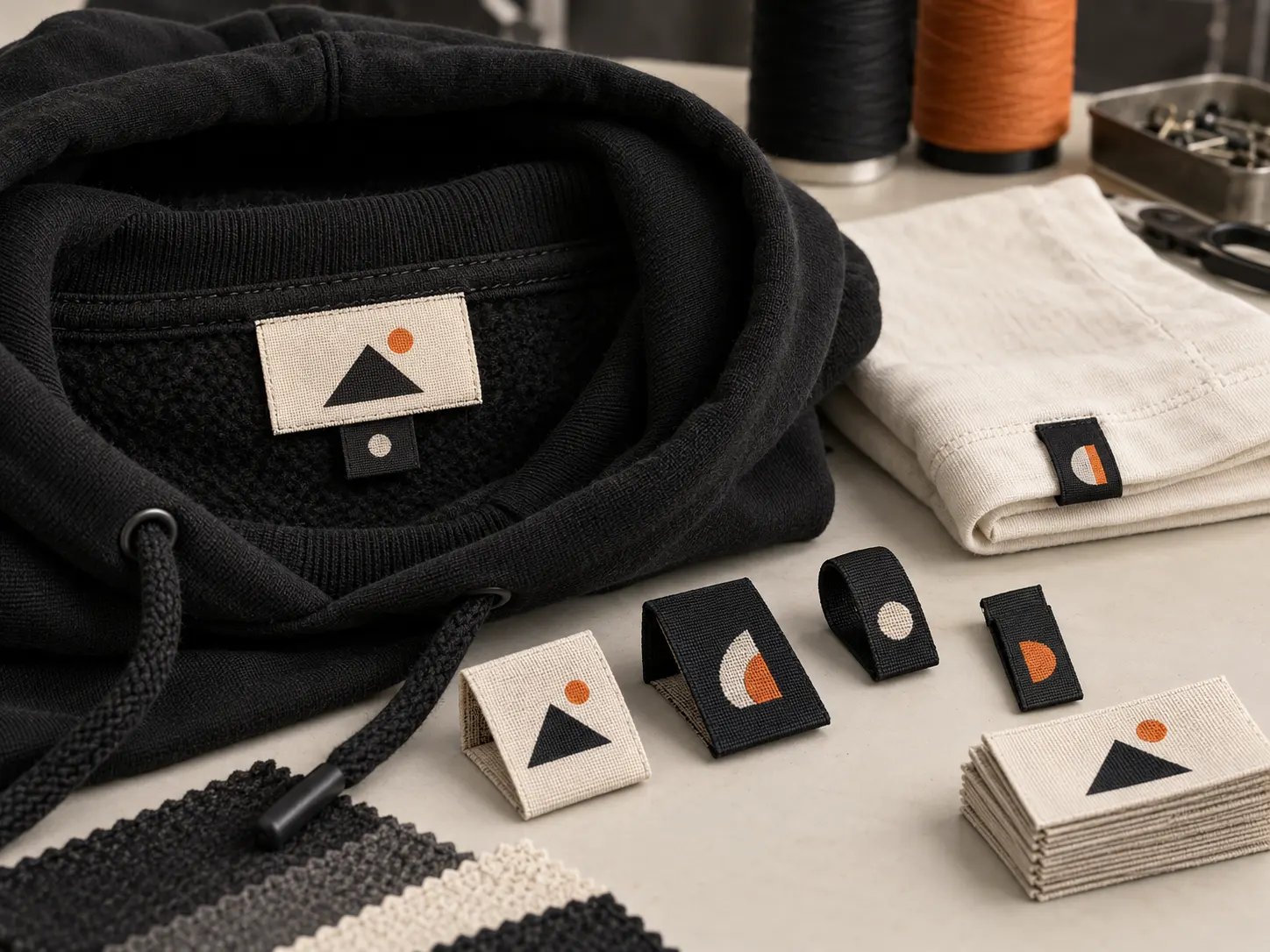 Custom woven clothing labels for private label apparel