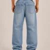 enzyme-washed-relaxed-jeans-back Enzyme washed relaxed jeans back view