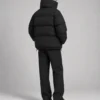 Funnel neck puffer jacket back view