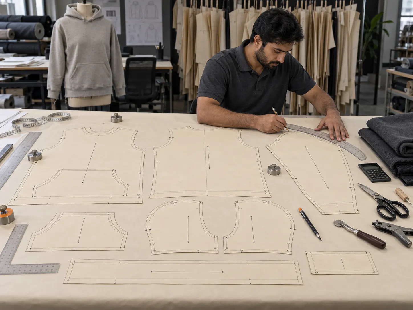 Garment pattern making for apparel production