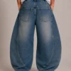 Horseshoe denim jeans back view