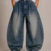 Horseshoe denim jeans front view