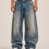 paint-splatter-baggy-jeans-front Paint splatter baggy jeans front view