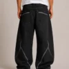 reflective-print-denim-jeans-back Reflective print denim jeans back view