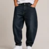 relaxed-tapered-jeans-front Relaxed tapered denim jeans front view