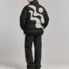 screen-printed-graphic-puffer-jacket-back Screen printed graphic puffer jacket back view