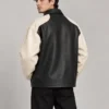 two-tone-panelled-leather-jacket-back Two-Tone Panelled Leather Jacket