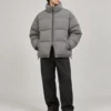 two-way-zip-puffer-jacket-front Two way zip puffer jacket front view