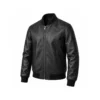 Men’s Black Sheep Leather Bomber Jacket